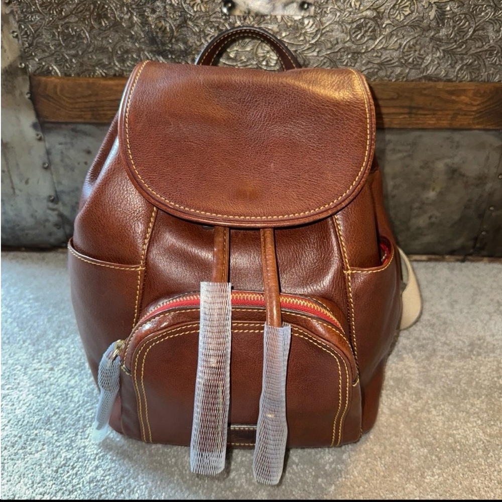 Dooney & Bourke Florentine Murphy Backpack in Chestnut